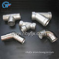 round stainless steel 3 way tube connector